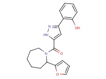 2-(5-{[2-(2-furyl)-1-azepanyl]carbonyl}-1H-pyrazol-3-yl)phenol