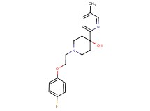 1-[2-(4-fluorophenoxy)ethyl]-4-(5-methylpyridin-2-yl)piperidin-4-ol