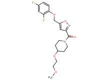 1-({5-[(2,4-difluorophenoxy)methyl]-3-isoxazolyl}carbonyl)-4-(2-methoxyethoxy)piperidine