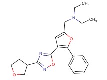 N-ethyl-N-({5-phenyl-4-[3-(tetrahydrofuran-3-yl)-1,2,4-oxadiazol-5-yl]-2-furyl}methyl)ethanamine