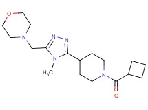 4-({5-[1-(cyclobutylcarbonyl)piperidin-4-yl]-4-methyl-4H-1,2,4-triazol-3-yl}methyl)morpholine