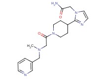 2-(2-{1-[N-methyl-N-(pyridin-3-ylmethyl)glycyl]piperidin-4-yl}-1H-imidazol-1-yl)acetamide