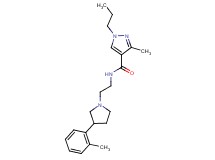 3-methyl-N-{2-[3-(2-methylphenyl)-1-pyrrolidinyl]ethyl}-1-propyl-1H-pyrazole-4-carboxamide