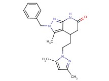 2-benzyl-4-[2-(3,5-dimethyl-1H-pyrazol-1-yl)ethyl]-3-methyl-2,4,5,7-tetrahydro-6H-pyrazolo[3,4-b]pyridin-6-one