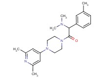 2-[4-(2,6-dimethyl-4-pyridinyl)-1-piperazinyl]-N,N-dimethyl-1-(3-methylphenyl)-2-oxoethanamine