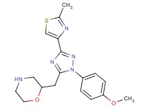 2-{[1-(4-methoxyphenyl)-3-(2-methyl-1,3-thiazol-4-yl)-1H-1,2,4-triazol-5-yl]methyl}morpholine
