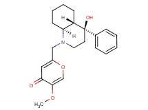 2-{[(4S*,4aS*,8aS*)-4-hydroxy-4-phenyloctahydro-1(2H)-quinolinyl]methyl}-5-methoxy-4H-pyran-4-one