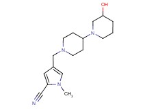 4-[(3-hydroxy-1,4'-bipiperidin-1'-yl)methyl]-1-methyl-1H-pyrrole-2-carbonitrile