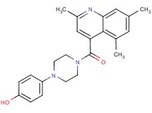4-{4-[(2,5,7-trimethylquinolin-4-yl)carbonyl]piperazin-1-yl}phenol