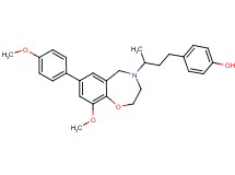 4-{3-[9-methoxy-7-(4-methoxyphenyl)-2,3-dihydro-1,4-benzoxazepin-4(5H)-yl]butyl}phenol