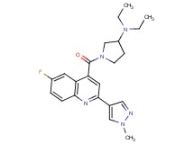 N,N-diethyl-1-{[6-fluoro-2-(1-methyl-1H-pyrazol-4-yl)quinolin-4-yl]carbonyl}pyrrolidin-3-amine