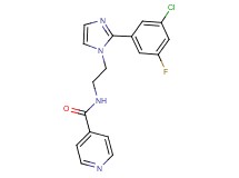N-{2-[2-(3-chloro-5-fluorophenyl)-1H-imidazol-1-yl]ethyl}isonicotinamide