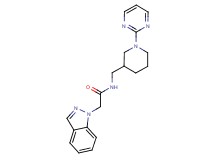 2-(1H-indazol-1-yl)-N-[(1-pyrimidin-2-ylpiperidin-3-yl)methyl]acetamide