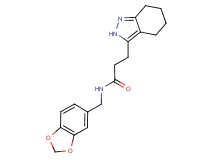 N-(1,3-benzodioxol-5-ylmethyl)-3-(4,5,6,7-tetrahydro-2H-indazol-3-yl)propanamide