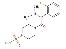 4-[(dimethylamino)(2-fluorophenyl)acetyl]-1-piperazinesulfonamide