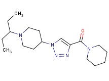 1-(1-ethylpropyl)-4-[4-(1-piperidinylcarbonyl)-1H-1,2,3-triazol-1-yl]piperidine