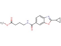 methyl 4-{[(2-cyclopropyl-1,3-benzoxazol-6-yl)carbonyl]amino}butanoate