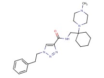 N-{[1-(4-methyl-1-piperazinyl)cyclohexyl]methyl}-1-(2-phenylethyl)-1H-1,2,3-triazole-4-carboxamide