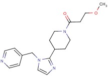 4-({2-[1-(3-methoxypropanoyl)-4-piperidinyl]-1H-imidazol-1-yl}methyl)pyridine