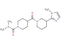 N,N-dimethyl-4-{[3-(1-methyl-1H-imidazol-2-yl)-1-piperidinyl]carbonyl}-1-piperidinecarboxamide