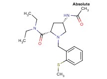 (4S)-4-(acetylamino)-N,N-diethyl-1-[2-(methylthio)benzyl]-L-prolinamide