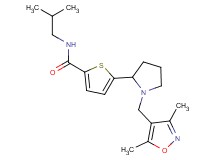 5-{1-[(3,5-dimethyl-4-isoxazolyl)methyl]-2-pyrrolidinyl}-N-isobutyl-2-thiophenecarboxamide
