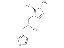 1-(1,5-dimethyl-1H-pyrazol-4-yl)-N-methyl-N-(3-thienylmethyl)methanamine