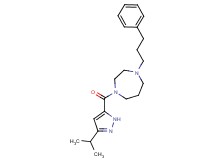 1-[(3-isopropyl-1H-pyrazol-5-yl)carbonyl]-4-(3-phenylpropyl)-1,4-diazepane