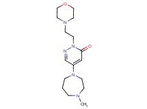 5-(4-methyl-1,4-diazepan-1-yl)-2-[2-(4-morpholinyl)ethyl]-3(2H)-pyridazinone