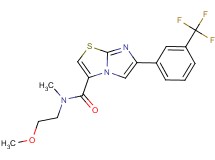 N-(2-methoxyethyl)-N-methyl-6-[3-(trifluoromethyl)phenyl]imidazo[2,1-b][1,3]thiazole-3-carboxamide