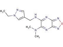 N'-[(1-ethyl-1H-pyrazol-4-yl)methyl]-N,N-dimethyl[1,2,5]oxadiazolo[3,4-b]pyrazine-5,6-diamine