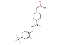 1-(2-amino-2-oxoethyl)-N-[2-fluoro-4-(trifluoromethyl)benzyl]piperidine-4-carboxamide