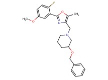 3-(benzyloxy)-1-{[2-(2-fluoro-5-methoxyphenyl)-5-methyl-1,3-oxazol-4-yl]methyl}piperidine