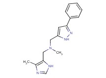 N-methyl-1-(4-methyl-1H-imidazol-5-yl)-N-[(3-phenyl-1H-pyrazol-5-yl)methyl]methanamine