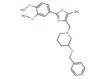3-(benzyloxy)-1-{[2-(3,4-dimethoxyphenyl)-5-methyl-1,3-oxazol-4-yl]methyl}piperidine