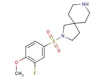 2-[(3-fluoro-4-methoxyphenyl)sulfonyl]-2,8-diazaspiro[4.5]decane hydrochloride