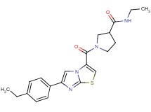 N-ethyl-1-{[6-(4-ethylphenyl)imidazo[2,1-b][1,3]thiazol-3-yl]carbonyl}pyrrolidine-3-carboxamide