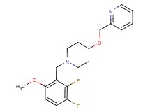 2-({[1-(2,3-difluoro-6-methoxybenzyl)piperidin-4-yl]oxy}methyl)pyridine