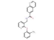 N-{[2-(2-methylphenoxy)pyridin-3-yl]methyl}quinoline-6-carboxamide