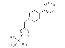 4-{1-[(5-tert-butyl-1H-pyrazol-3-yl)methyl]piperidin-4-yl}pyridine