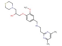 1-[4-({[2-(4,6-dimethyl-2-pyrimidinyl)ethyl]amino}methyl)-2-methoxyphenoxy]-3-(4-thiomorpholinyl)-2-propanol