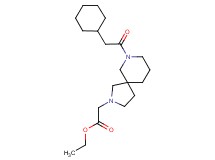 ethyl [7-(cyclohexylacetyl)-2,7-diazaspiro[4.5]dec-2-yl]acetate