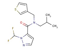 1-(difluoromethyl)-N-isobutyl-N-(3-thienylmethyl)-1H-pyrazole-5-carboxamide