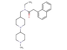 N-ethyl-N-[(1'-methyl-1,4'-bipiperidin-4-yl)methyl]-2-(1-naphthyl)acetamide