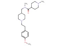 N-({1-[2-(4-methoxyphenyl)ethyl]-4-piperidinyl}methyl)-N,1-dimethyl-4-piperidinecarboxamide