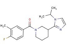 1-(4-fluoro-3-methylbenzoyl)-3-(1-isopropyl-1H-imidazol-2-yl)piperidine