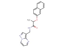 2-(2-naphthyloxy)-N-(pyrazolo[1,5-a]pyrimidin-3-ylmethyl)propanamide