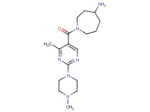 1-{[4-methyl-2-(4-methyl-1-piperazinyl)-5-pyrimidinyl]carbonyl}-4-azepanamine