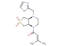 rel-(4aR,7aS)-1-(1H-imidazol-2-ylmethyl)-4-(3-methyl-2-butenoyl)octahydrothieno[3,4-b]pyrazine 6,6-dioxide hydrochloride