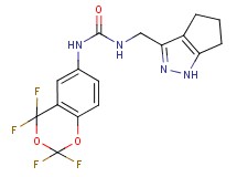 N-(2,2,4,4-tetrafluoro-4H-1,3-benzodioxin-6-yl)-N'-(1,4,5,6-tetrahydrocyclopenta[c]pyrazol-3-ylmethyl)urea